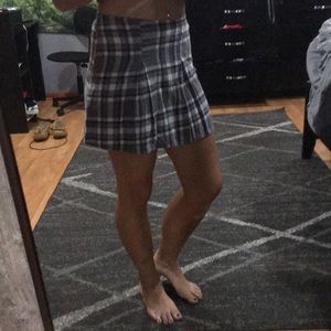 Plaid school girl skirt